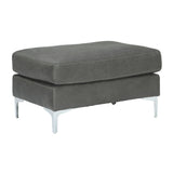 Ryler Ottoman - Charcoal