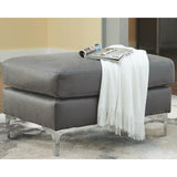 Ryler Ottoman - Charcoal