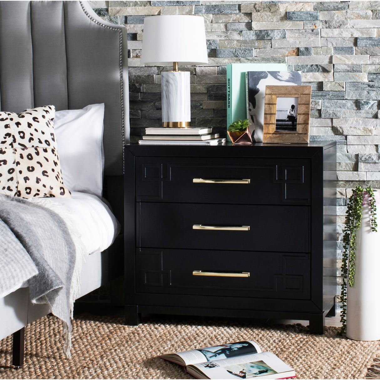 SAFAVIEH Altie 3-Drawer Chest