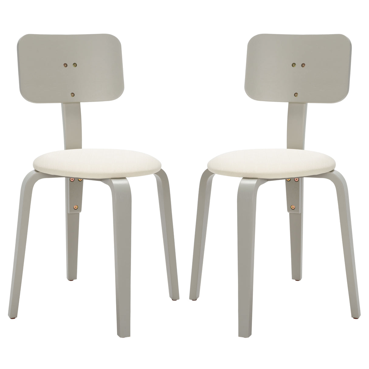 SAFAVIEH Alwine Upholstered Stackable Dining Chair (Set of 2) - 23Wx23Dx33H