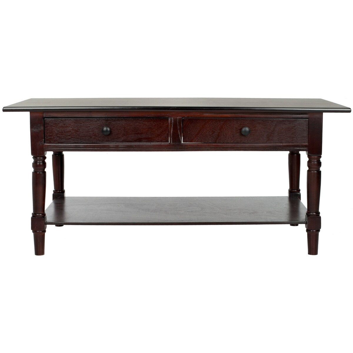 SAFAVIEH Bama Grey 2-Drawer Coffee Table - 41.7" W x 21.7" D x 18.5" H - 42Wx22Dx19H