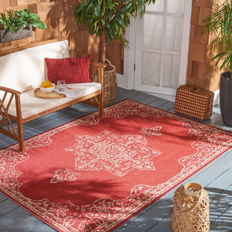 SAFAVIEH Beach House Mecbure Indoor/ Outdoor Waterproof Patio Backyard Rug