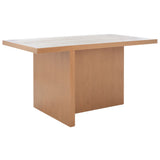 SAFAVIEH Ceola Modern Farmhouse Rectangular Dining Table - 54" W x 32 D x 30 H - 54Wx31Dx30H