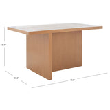 SAFAVIEH Ceola Modern Farmhouse Rectangular Dining Table - 54" W x 32 D x 30 H - 54Wx31Dx30H