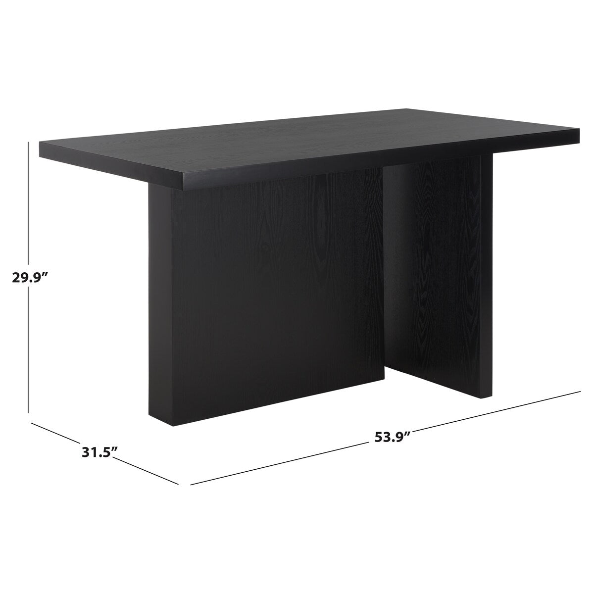 SAFAVIEH Ceola Modern Farmhouse Rectangular Dining Table - 54" W x 32 D x 30 H - 54Wx31Dx30H