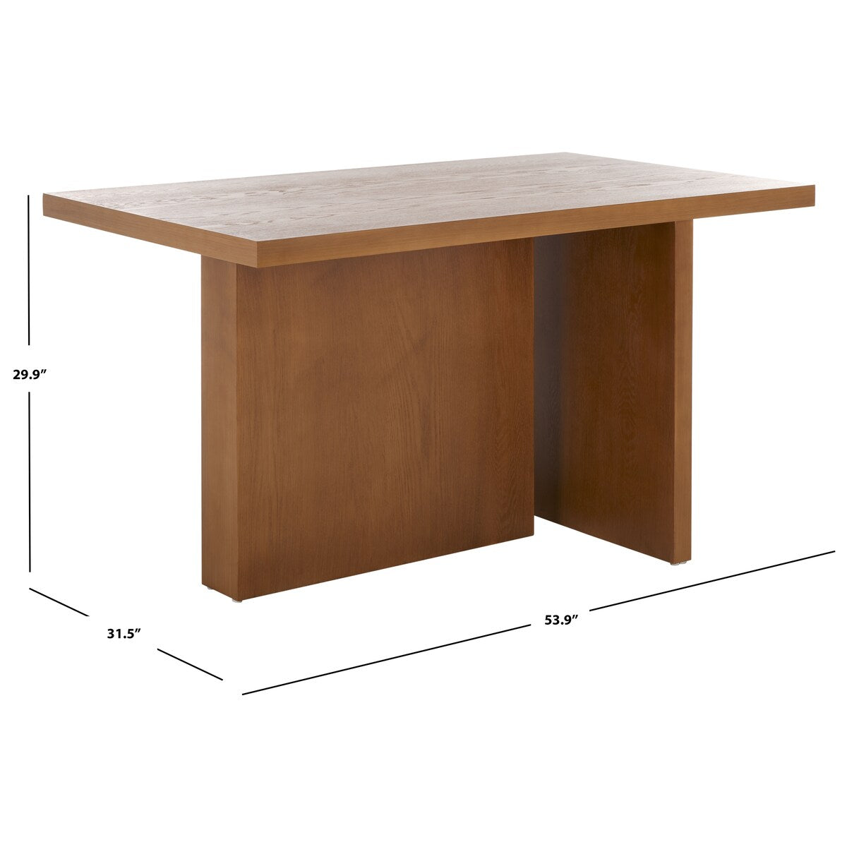 SAFAVIEH Ceola Modern Farmhouse Rectangular Dining Table - 54" W x 32 D x 30 H - 54Wx31Dx30H