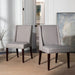 SAFAVIEH Chante Beige Linen Dining Chair (Set of 2) - 22" W x 26" D x 39" H - 22Wx26Dx39H