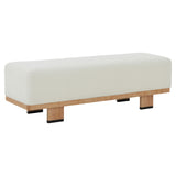SAFAVIEH Couture Fjorela Modern Bench - 58.7 In. W x 17.5 In. D x 18.1 In. H - 59Wx18Dx18H