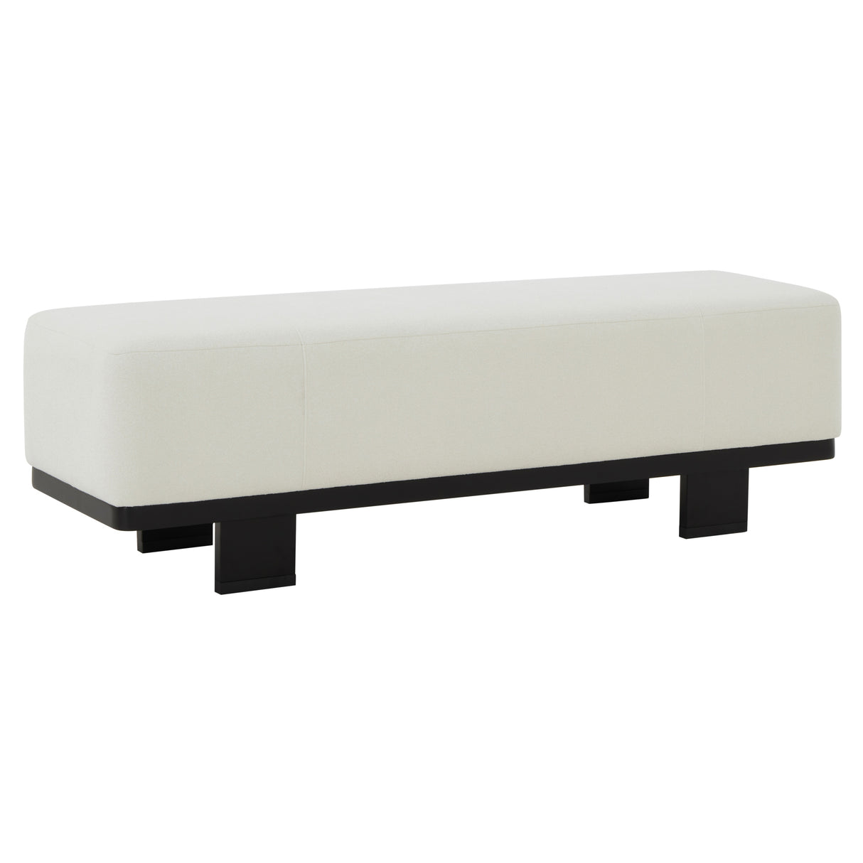 SAFAVIEH Couture Fjorela Modern Bench - 58.7 In. W x 17.5 In. D x 18.1 In. H - 59Wx18Dx18H