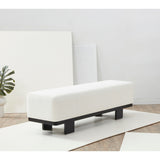 SAFAVIEH Couture Fjorela Modern Bench - 58.7 In. W x 17.5 In. D x 18.1 In. H - 59Wx18Dx18H