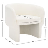SAFAVIEH Couture Kolja Modern Dining Chair - 31 In W x 28 In D x 28 In H - 28Wx28Dx28H