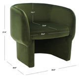 SAFAVIEH Couture Kolja Modern Dining Chair - 31 In W x 28 In D x 28 In H - 28Wx28Dx28H