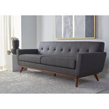 SAFAVIEH Couture Opal Linen Tufted Sofa. - 89.8" W x 33.1" L x 32.7" H