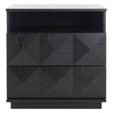SAFAVIEH Couture Patty 2 Drawer Nightstand - Black