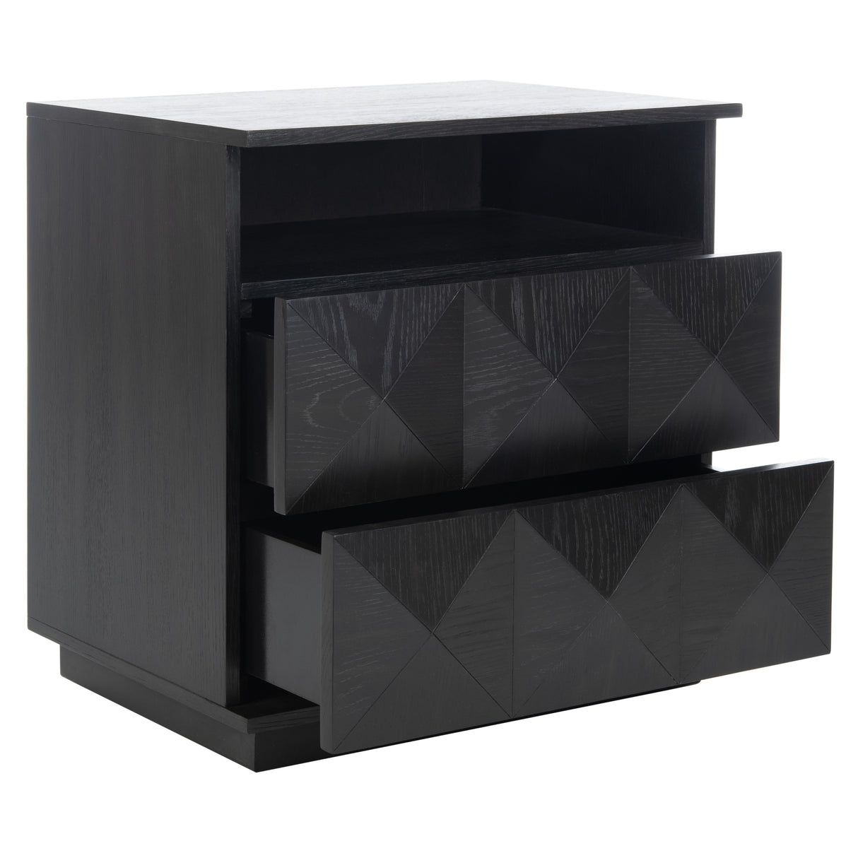 SAFAVIEH Couture Patty 2 Drawer Nightstand - Black