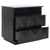 SAFAVIEH Couture Patty 2 Drawer Nightstand - Black