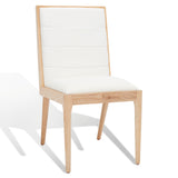 SAFAVIEH Couture Shonagh Linen Dining Chair (Set of 2) - 19 In W x 22 In D x 36 In H - 19Wx22Dx36H