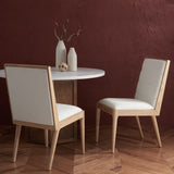 SAFAVIEH Couture Shonagh Linen Dining Chair (Set of 2) - 19 In W x 22 In D x 36 In H - 19Wx22Dx36H