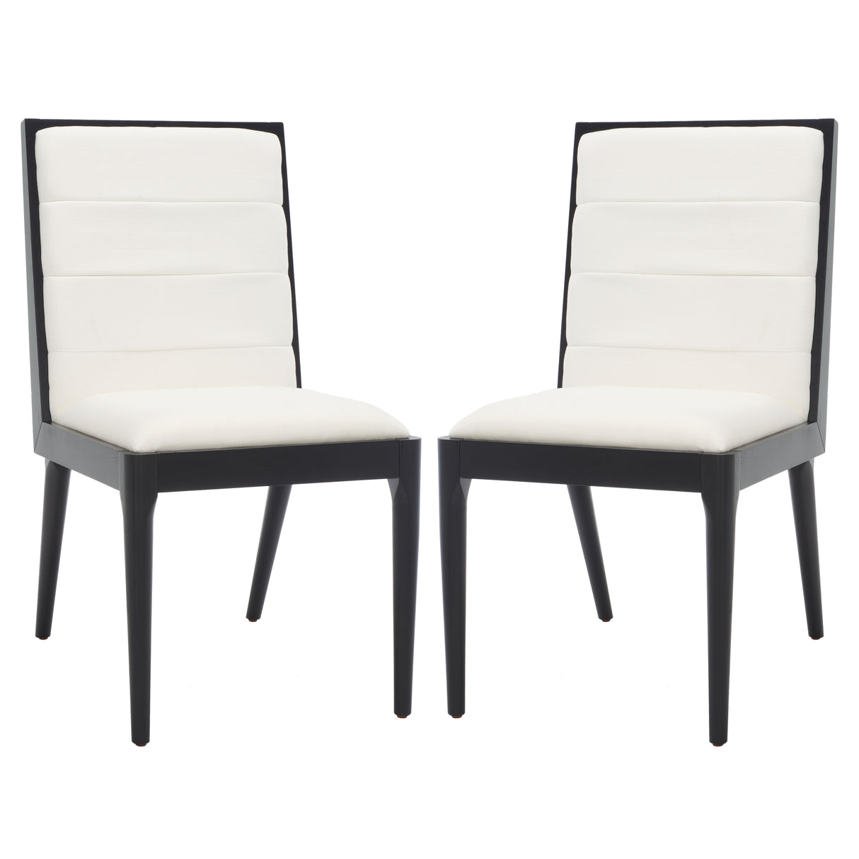 SAFAVIEH Couture Shonagh Linen Dining Chair (Set of 2) - 19 In W x 22 In D x 36 In H - 19Wx22Dx36H