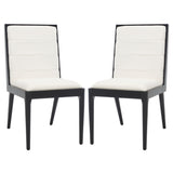 SAFAVIEH Couture Shonagh Linen Dining Chair (Set of 2) - 19 In W x 22 In D x 36 In H - 19Wx22Dx36H