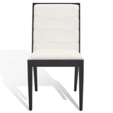 SAFAVIEH Couture Shonagh Linen Dining Chair (Set of 2) - 19 In W x 22 In D x 36 In H - 19Wx22Dx36H