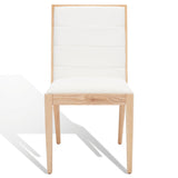 SAFAVIEH Couture Shonagh Linen Dining Chair (Set of 2) - 19 In W x 22 In D x 36 In H - 19Wx22Dx36H
