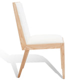 SAFAVIEH Couture Shonagh Linen Dining Chair (Set of 2) - 19 In W x 22 In D x 36 In H - 19Wx22Dx36H