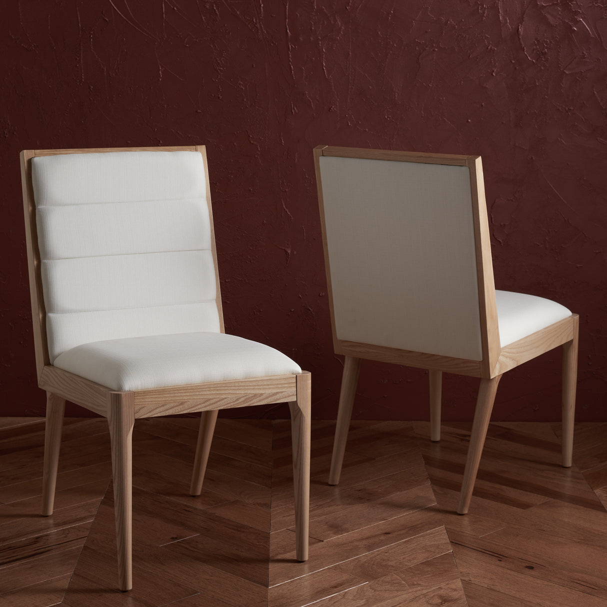 SAFAVIEH Couture Shonagh Linen Dining Chair (Set of 2) - 19 In W x 22 In D x 36 In H - 19Wx22Dx36H