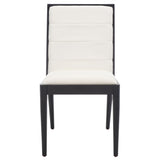SAFAVIEH Couture Shonagh Linen Dining Chair (Set of 2) - 19 In W x 22 In D x 36 In H - 19Wx22Dx36H