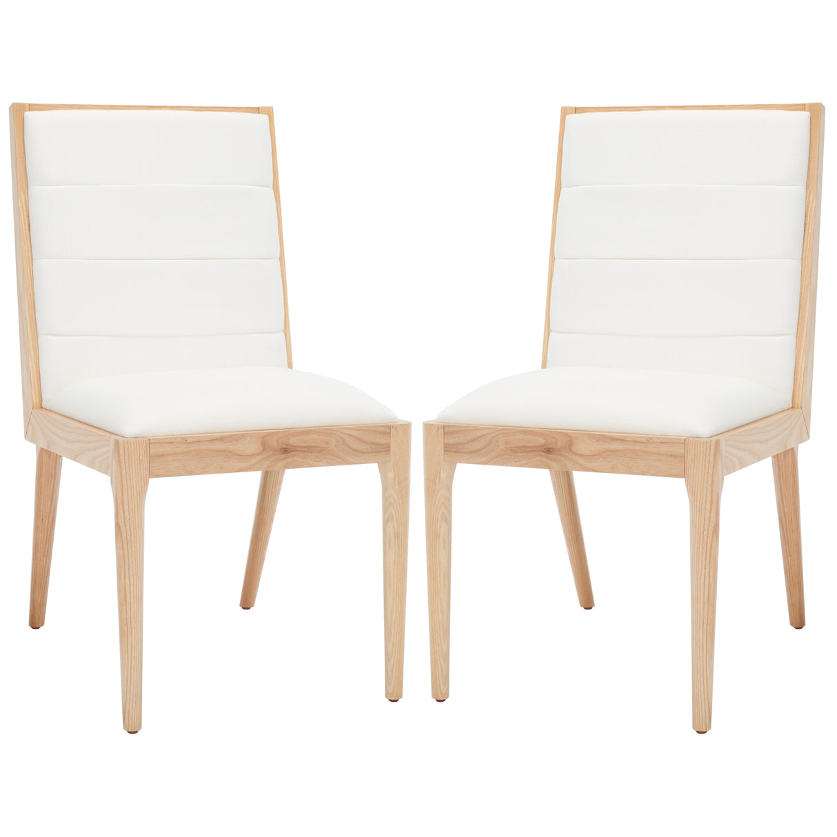 SAFAVIEH Couture Shonagh Linen Dining Chair (Set of 2) - 19 In W x 22 In D x 36 In H - 19Wx22Dx36H