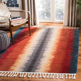 SAFAVIEH Farmhouse Nili Boho Stripe Rug with Tassels