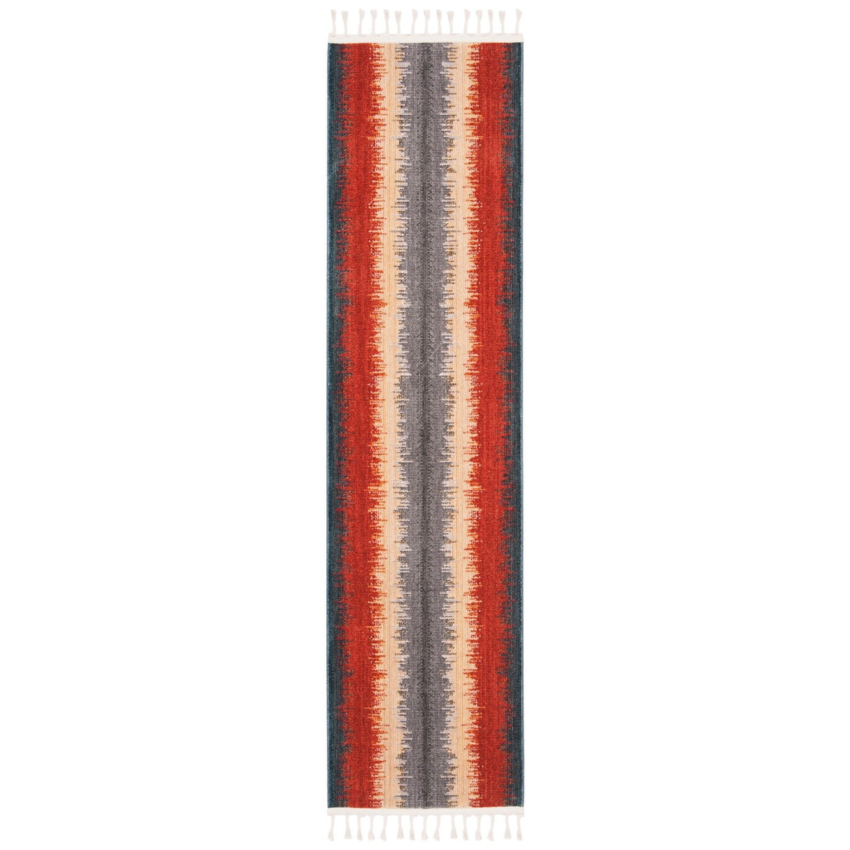 SAFAVIEH Farmhouse Nili Boho Stripe Rug with Tassels