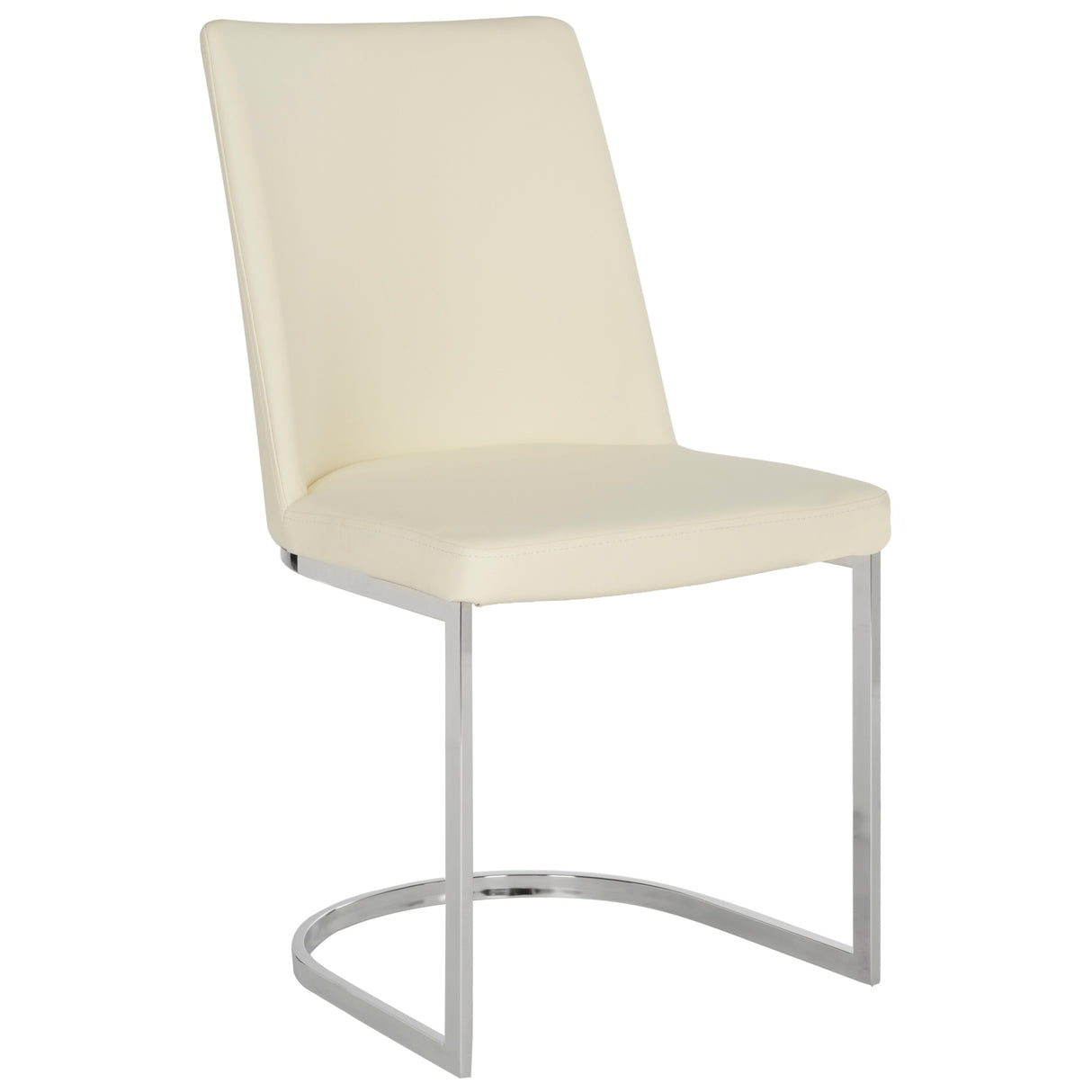 SAFAVIEH Felipa Mid-Century Modern White Dining Chair (Set of 2) - 18.5" x 22.3" x 33.5" - 19Wx22Dx34H