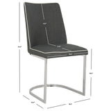 SAFAVIEH Felipa Mid-Century Modern White Dining Chair (Set of 2) - 18.5" x 22.3" x 33.5" - 19Wx22Dx34H