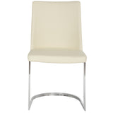SAFAVIEH Felipa Mid-Century Modern White Dining Chair (Set of 2) - 18.5" x 22.3" x 33.5" - 19Wx22Dx34H