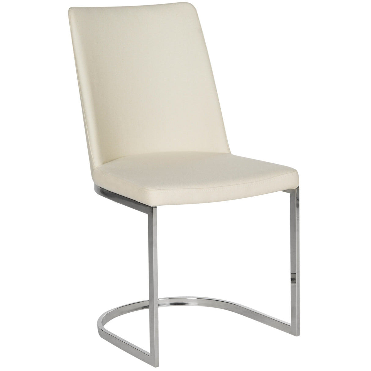 SAFAVIEH Felipa Mid-Century Modern White Dining Chair (Set of 2) - 18.5" x 22.3" x 33.5" - 19Wx22Dx34H