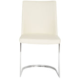 SAFAVIEH Felipa Mid-Century Modern White Dining Chair (Set of 2) - 18.5" x 22.3" x 33.5" - 19Wx22Dx34H