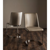 SAFAVIEH Felipa Mid-Century Modern White Dining Chair (Set of 2) - 18.5" x 22.3" x 33.5" - 19Wx22Dx34H