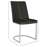 SAFAVIEH Felipa Mid-Century Modern White Dining Chair (Set of 2) - 18.5" x 22.3" x 33.5" - 19Wx22Dx34H