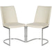 SAFAVIEH Felipa Mid-Century Modern White Dining Chair (Set of 2) - 18.5" x 22.3" x 33.5" - 19Wx22Dx34H