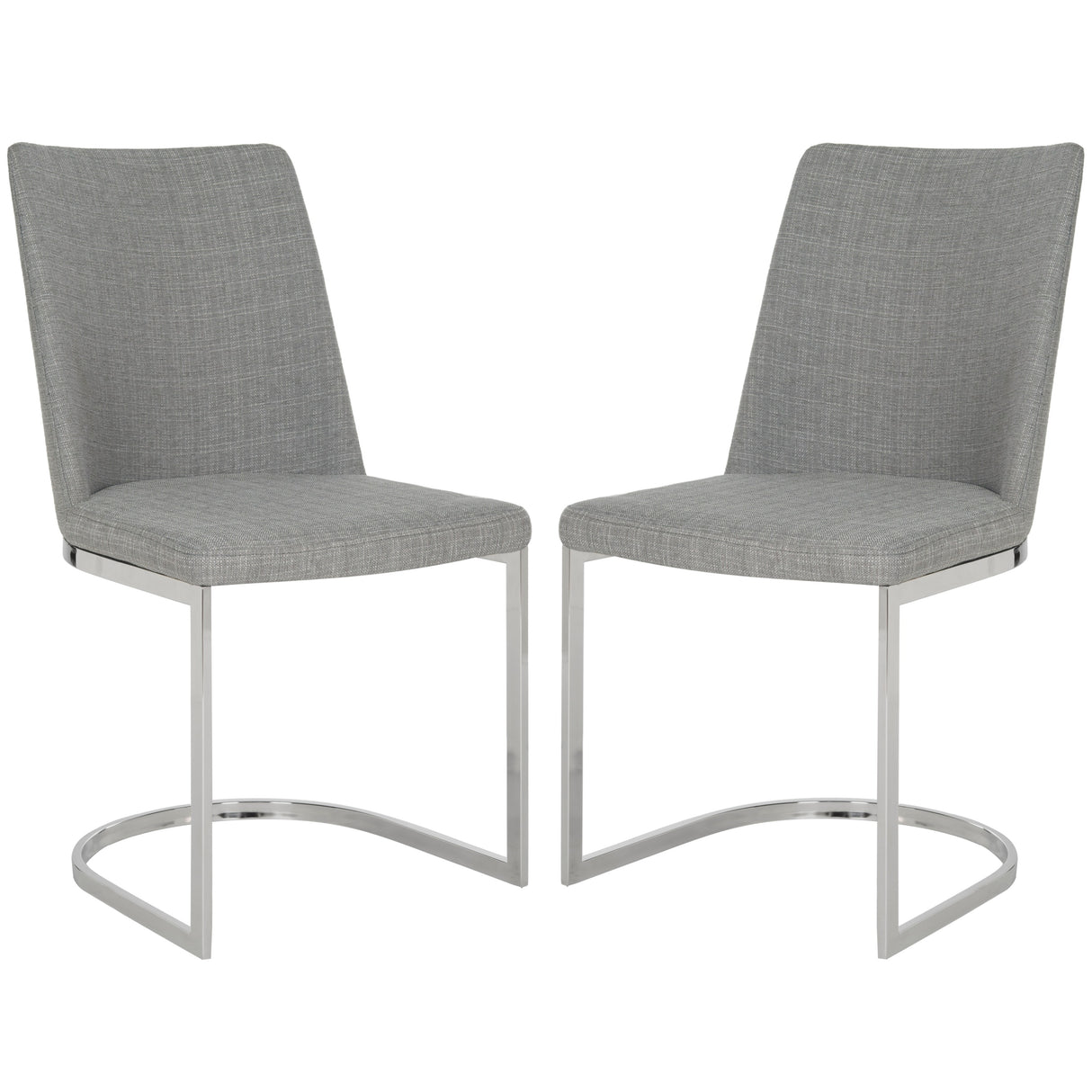 SAFAVIEH Felipa Mid-Century Modern White Dining Chair (Set of 2) - 18.5" x 22.3" x 33.5" - 19Wx22Dx34H