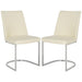 SAFAVIEH Felipa Mid-Century Modern White Dining Chair (Set of 2) - 18.5" x 22.3" x 33.5" - 19Wx22Dx34H