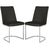SAFAVIEH Felipa Mid-Century Modern White Dining Chair (Set of 2) - 18.5" x 22.3" x 33.5" - 19Wx22Dx34H