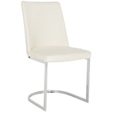 SAFAVIEH Felipa Mid-Century Modern White Dining Chair (Set of 2) - 18.5" x 22.3" x 33.5" - 19Wx22Dx34H