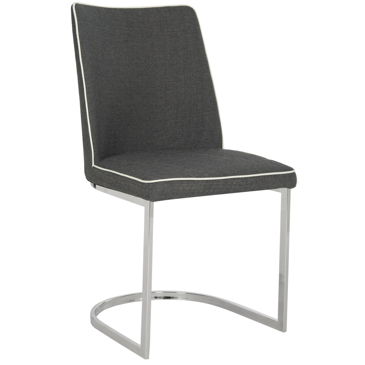 SAFAVIEH Felipa Mid-Century Modern White Dining Chair (Set of 2) - 18.5" x 22.3" x 33.5" - 19Wx22Dx34H