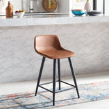 SAFAVIEH Flo 24-inch Counter Stool - 19.7" x 17" x 31.1" - 20Wx17Dx31H