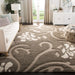 SAFAVIEH Florida Shag Ariette Floral Scroll 1.2-inch Thick Rug