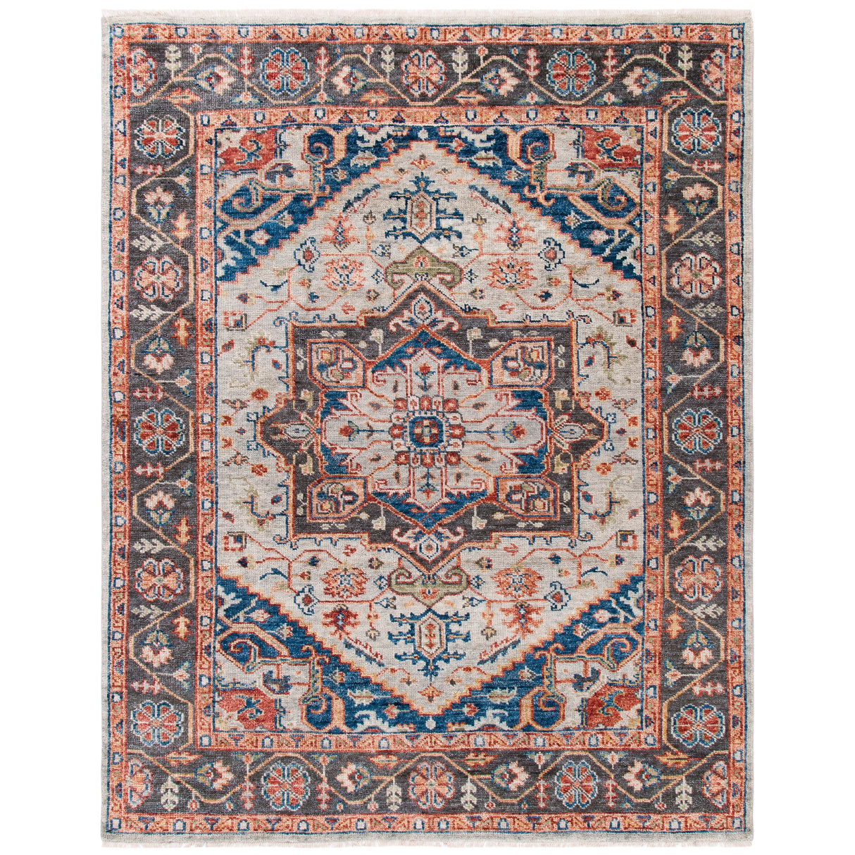 SAFAVIEH Hand-Knotted Samarkand Esin Traditional Wool Rug