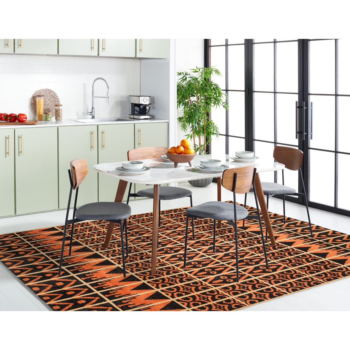 SAFAVIEH Hand-knotted Kenya Aqila Southwestern Tribal Wool Rug
