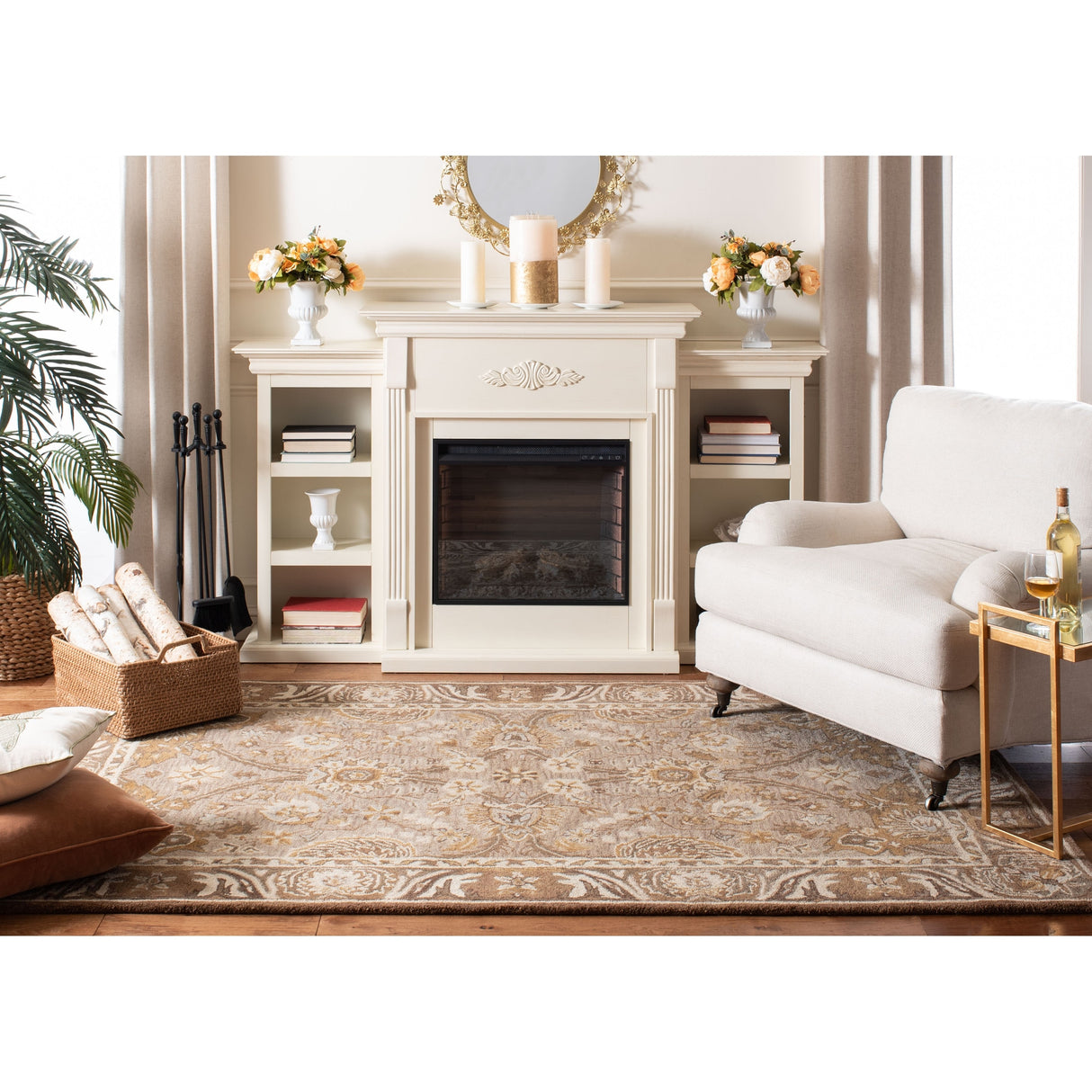 SAFAVIEH Handmade Anatolia Katja Traditional Oriental Hand-spun Wool Rug